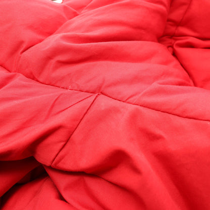 クロップド ダウンジャケット コットン レッド フード付き プラダ