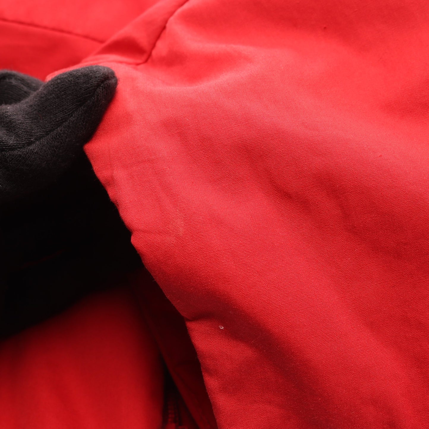 クロップド ダウンジャケット コットン レッド フード付き プラダ