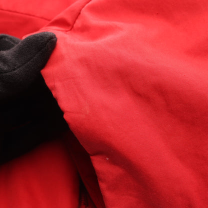 クロップド ダウンジャケット コットン レッド フード付き プラダ