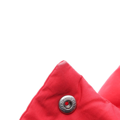 クロップド ダウンジャケット コットン レッド フード付き プラダ