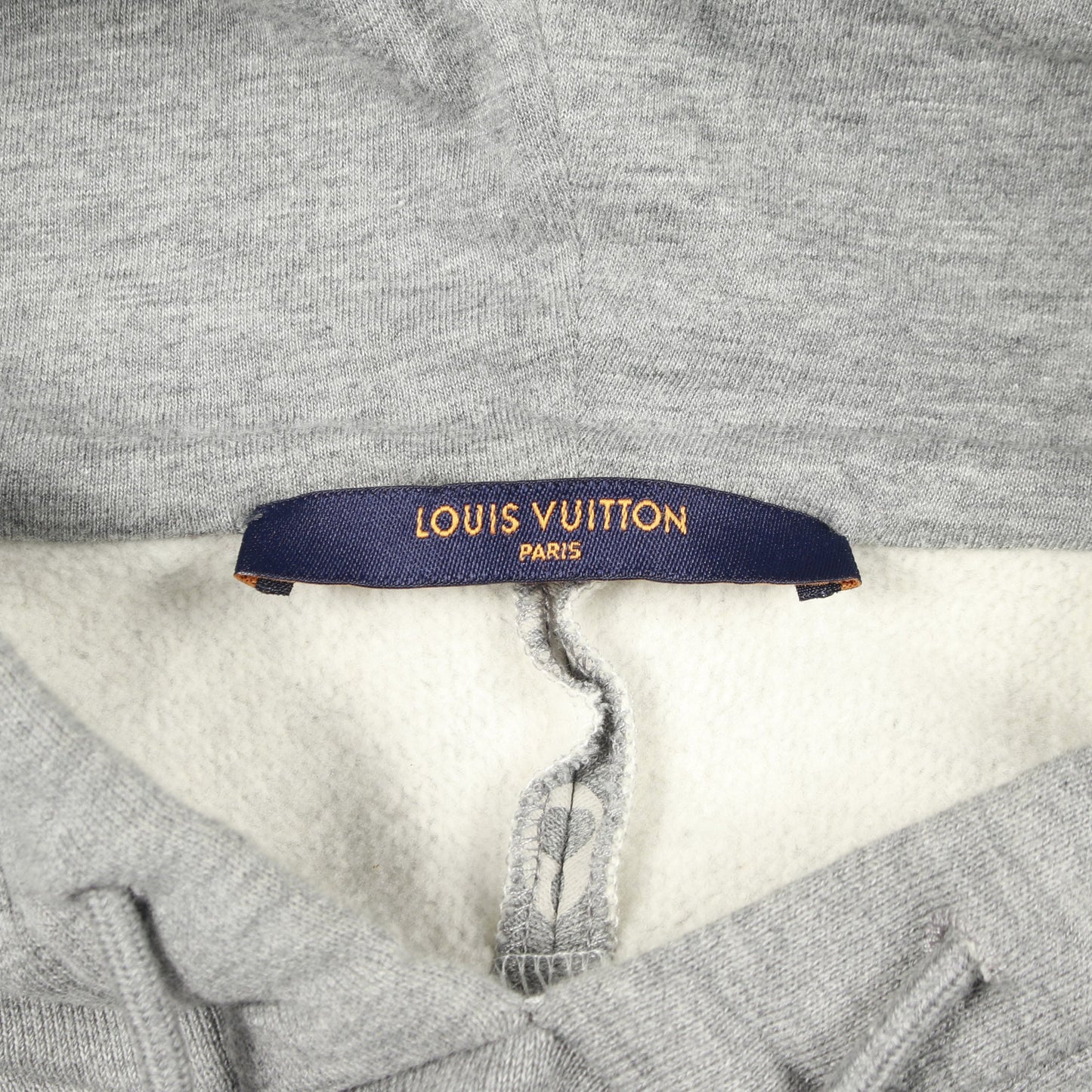モノグラム サークルカットフーディ プルオーバーパーカー クルーネック コットン グレー 裏起毛 ルイヴィトン トップス LOUIS VUITTON