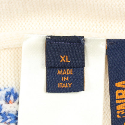 LOUIS VUITTON × NBA レター ニット クルーネック ウール オフホワイト マルチカラー ルイヴィトン トップス LOUIS VUITTON