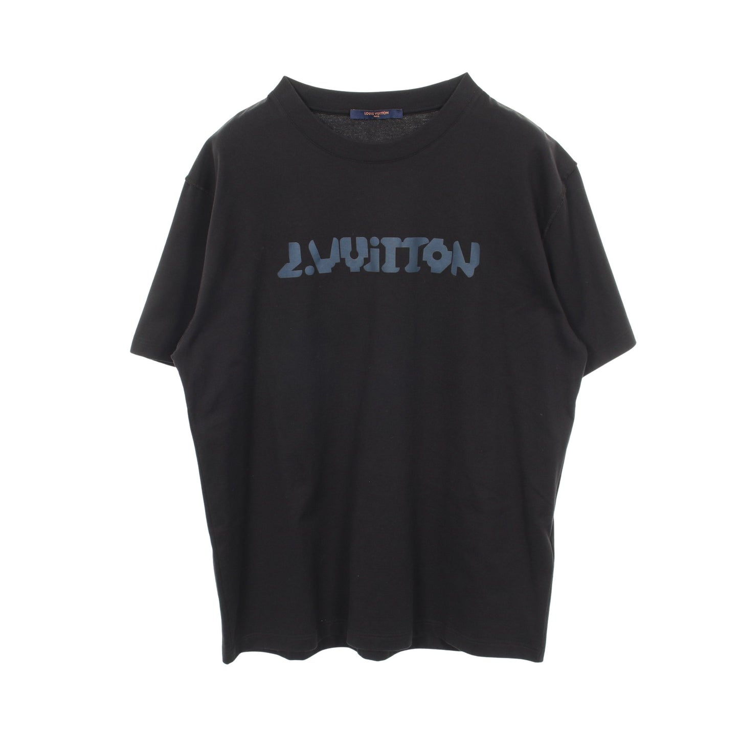 テルモヒートリアクティブ 半袖Tシャツ コットン ブラック ルイヴィトン トップス LOUIS VUITTON