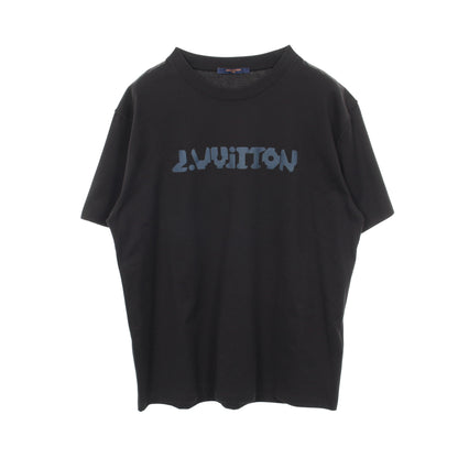 テルモヒートリアクティブ 半袖Tシャツ コットン ブラック ルイヴィトン トップス LOUIS VUITTON