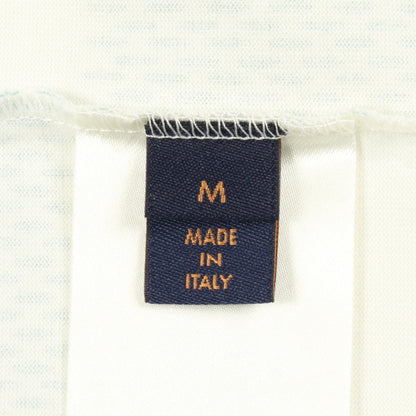 プリンテッドダミエLV 半袖Tシャツ クルーネック コットン ホワイト マルチカラー ルイヴィトン トップス LOUIS VUITTON