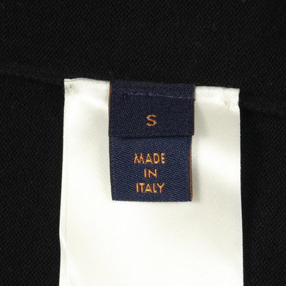 メゾンロゴ ニット 半袖Tシャツ コットン ブラック ホワイト ルイヴィトン トップス LOUIS VUITTON