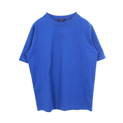 エンボスLVロゴ 半袖Tシャツ コットン ブルー ルイヴィトン トップス LOUIS VUITTON