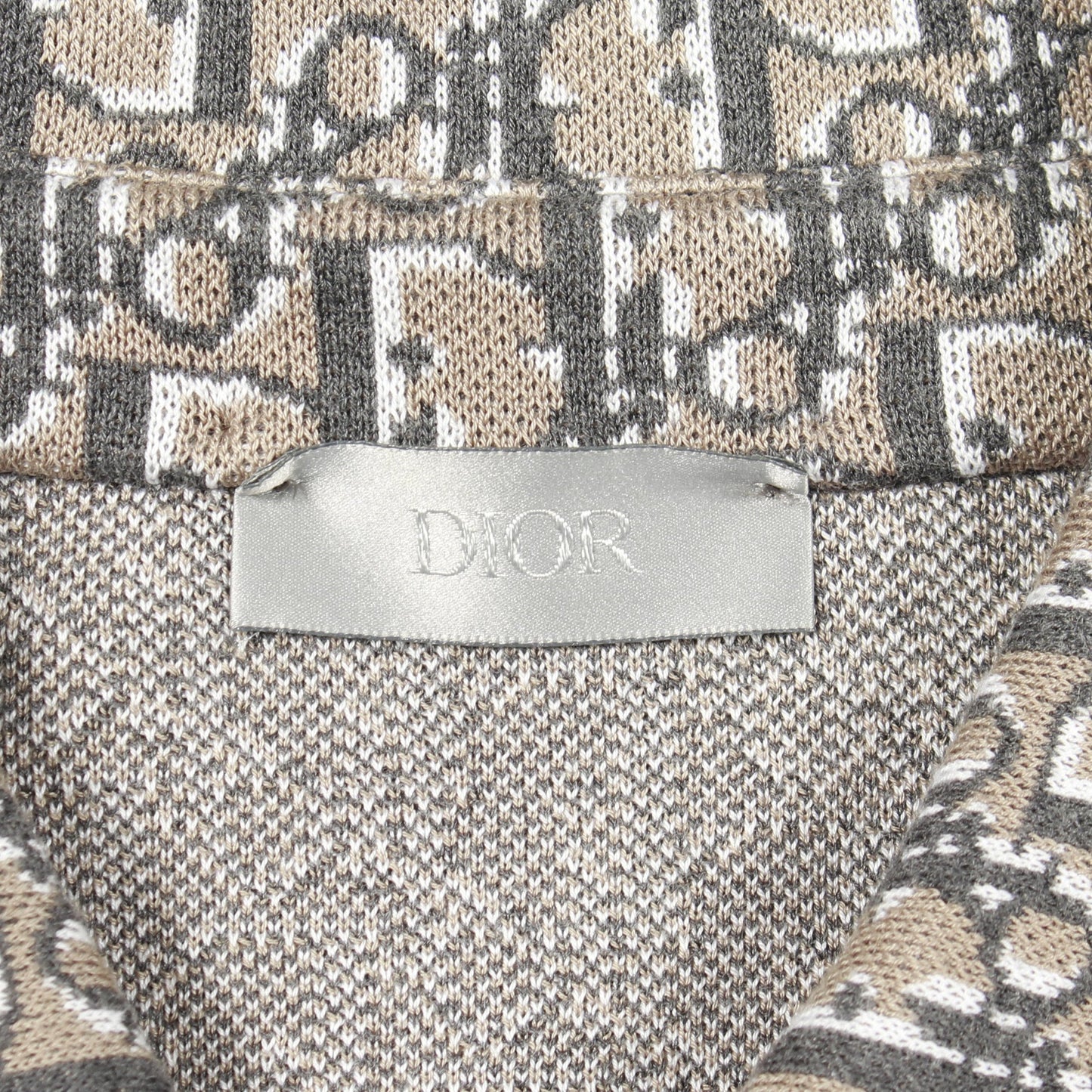 オブリーク コットンジャカード オーバー シャツ コットン ブラウン ディオール トップス DIOR