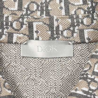 オブリーク コットンジャカード オーバー シャツ コットン ブラウン ディオール トップス DIOR