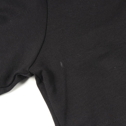 クロップド 半袖Tシャツ コットン ブラック プラダ トップス PRADA