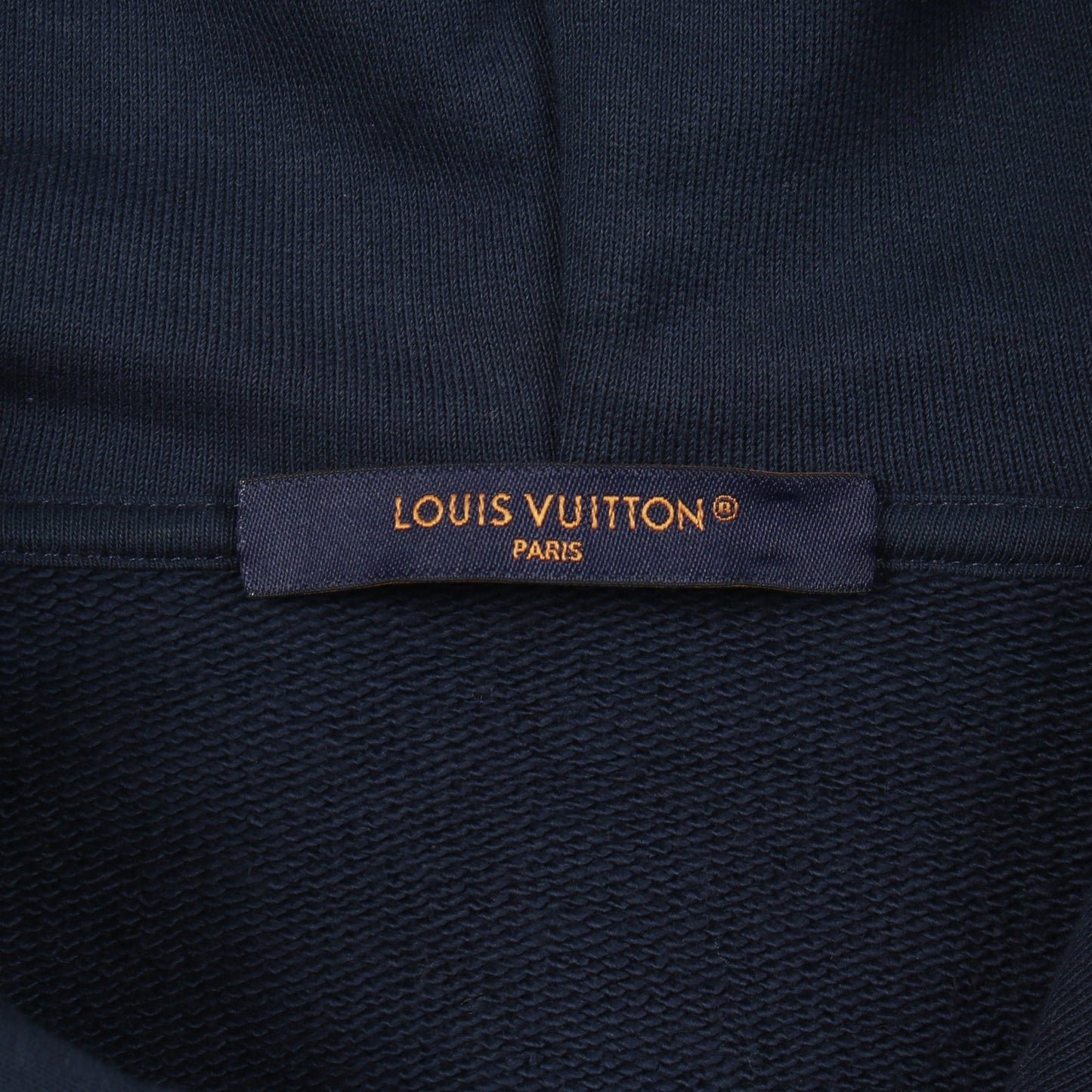 LVロゴ プルオーバーパーカー コットン ネイビー ルイヴィトン トップス LOUIS VUITTON