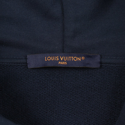 LVロゴ プルオーバーパーカー コットン ネイビー ルイヴィトン トップス LOUIS VUITTON