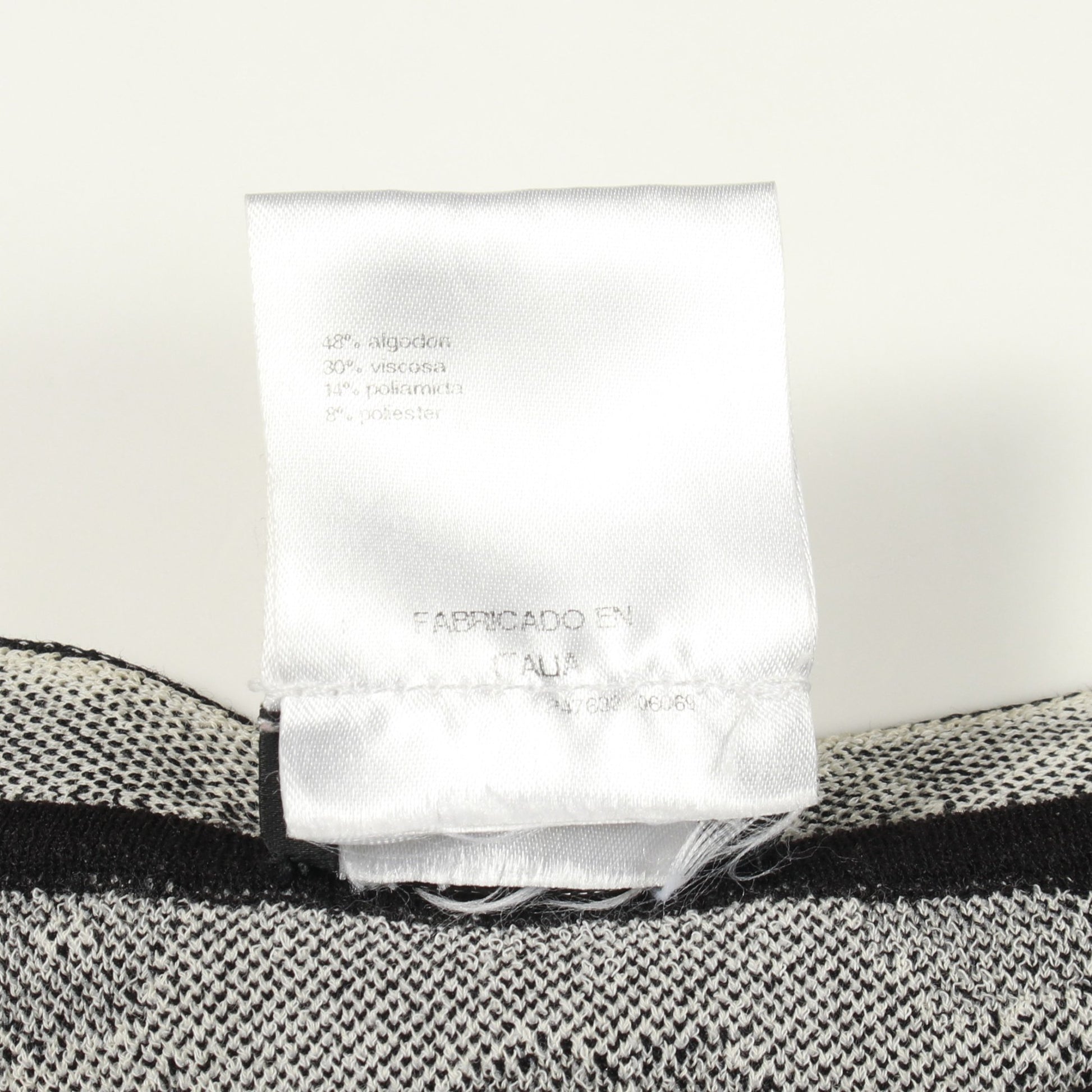 ココマークボタン カットソー 総柄 コットン ビスコース ブラック ホワイト シャネル トップス CHANEL