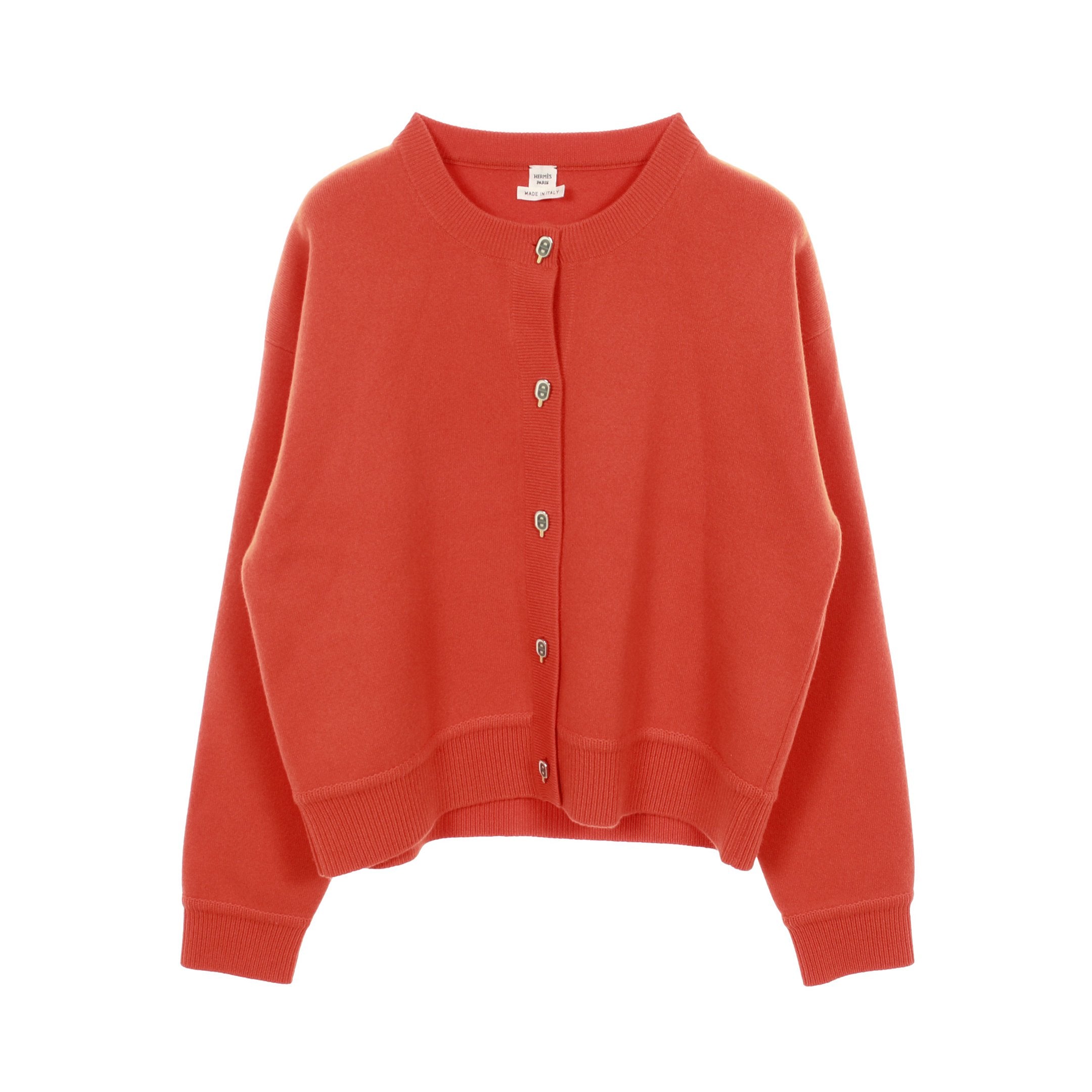 Funny Ice Cream カーディガン カシミヤ オレンジ エルメス – RECLO