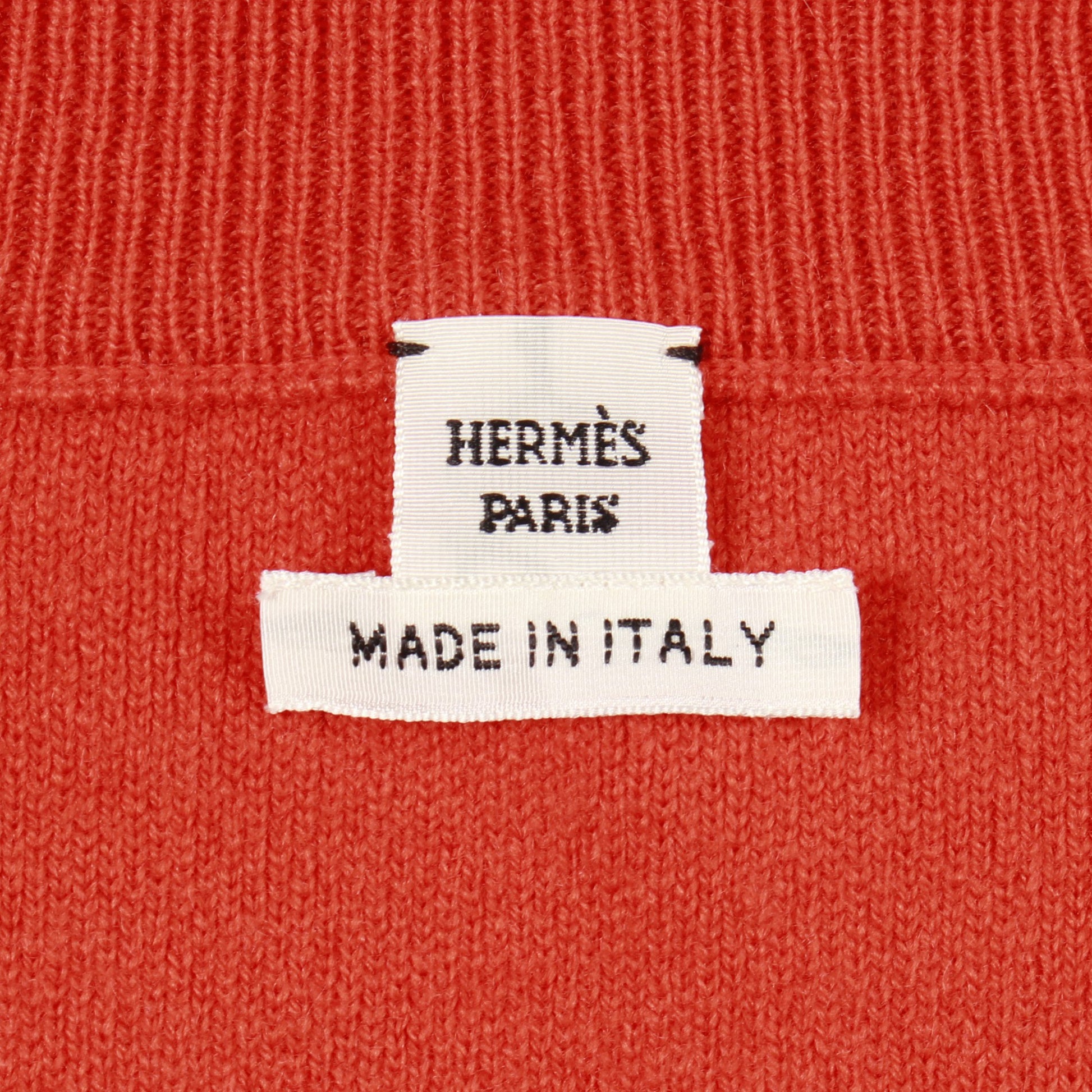 Funny Ice Cream カーディガン カシミヤ オレンジ エルメス トップス HERMES