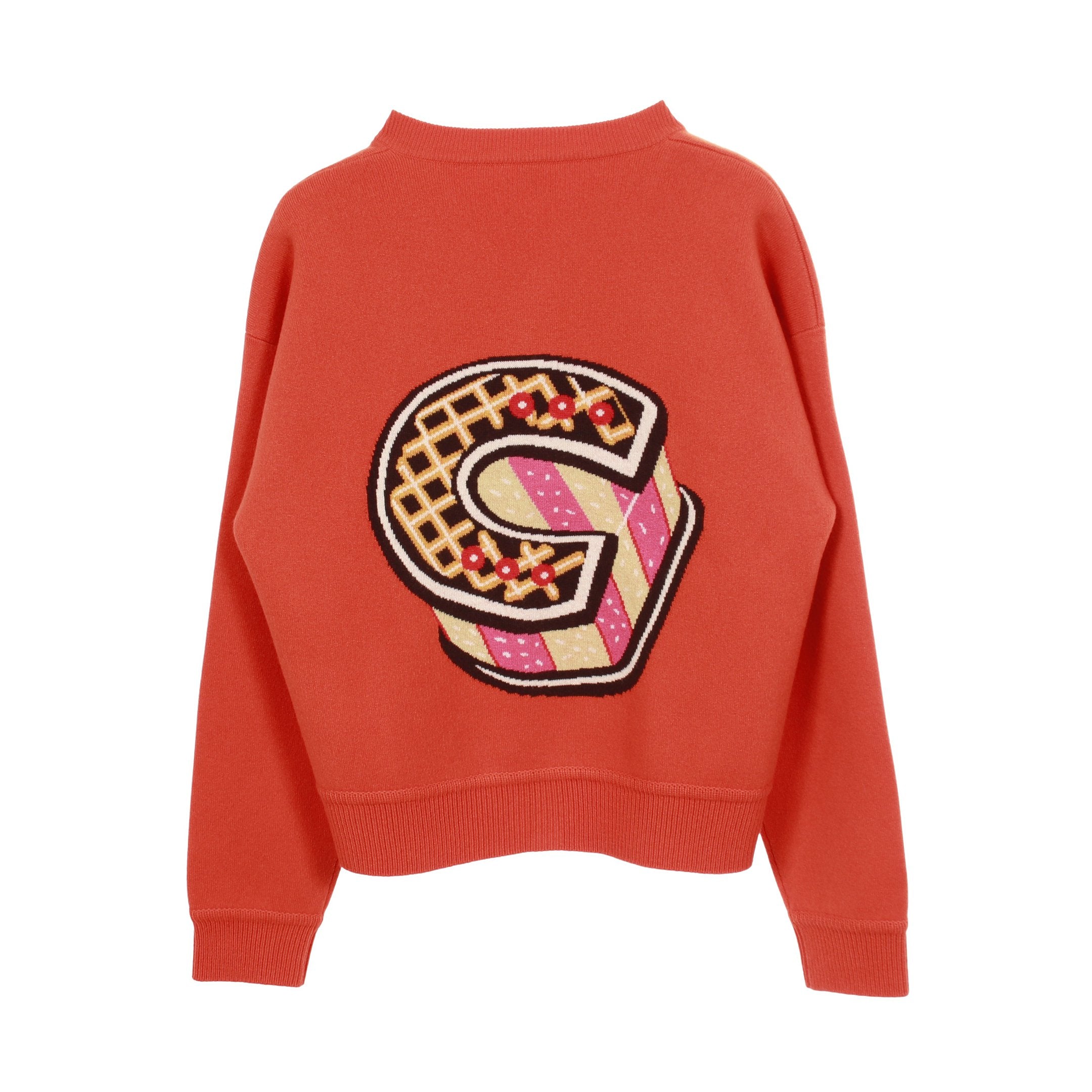 エルメス HERMES Funny Ice Cream カーディガン 衣料品 トップス カシミヤ レディース オレンジ系 4E2723DB 【中古】 Funny Ice Cream カーディガン カシミヤ オレンジ エルメス – RECLO