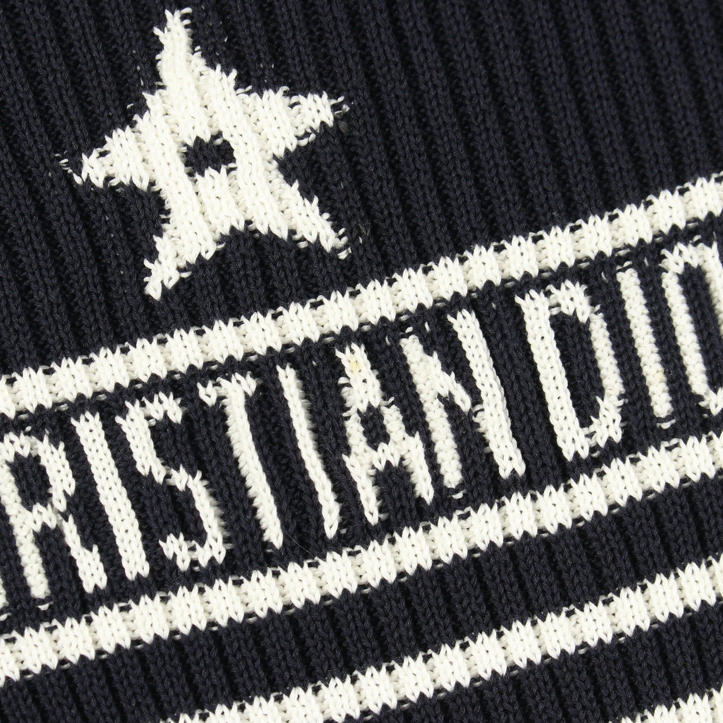 スター ロゴ ボーダー ニット コットン ネイビー ホワイト クリスチャンディオール トップス Christian Dior