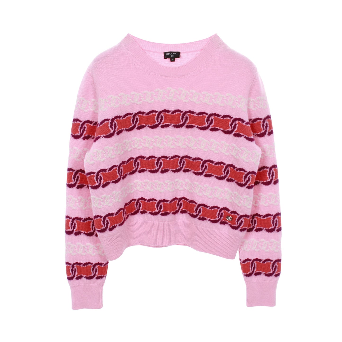ココマーク ニット カシミヤ ウール ピンク レッド パープル シャネル トップス CHANEL