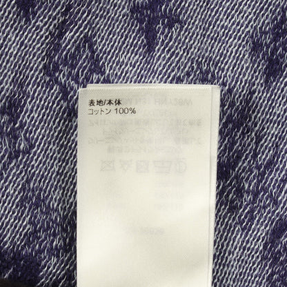モノグラム バンダナ ショートスリーブフーディ プルオーバーパーカー 半袖 コットン ネイビー ルイヴィトン トップス LOUIS VUITTON