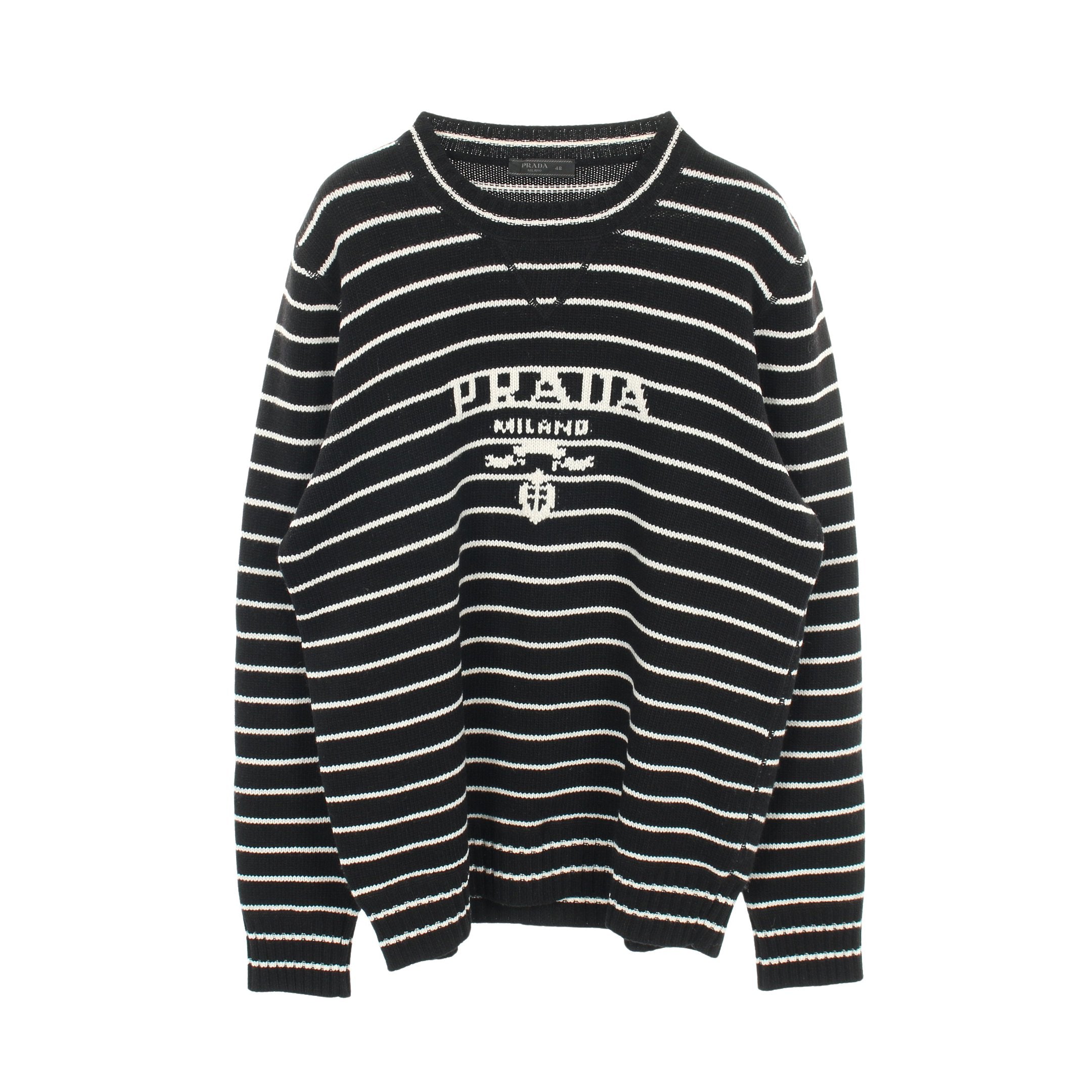PRADA プラダ ロゴカシミヤウールクルーネックセーター PRADAプラダ