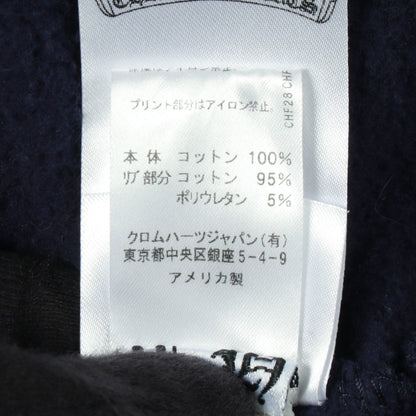 ホースシュー CHプラス アームロゴ プルオーバーパーカー コットン ネイビー オレンジレッド 裏起毛 クロムハーツ トップス Chrome Hearts