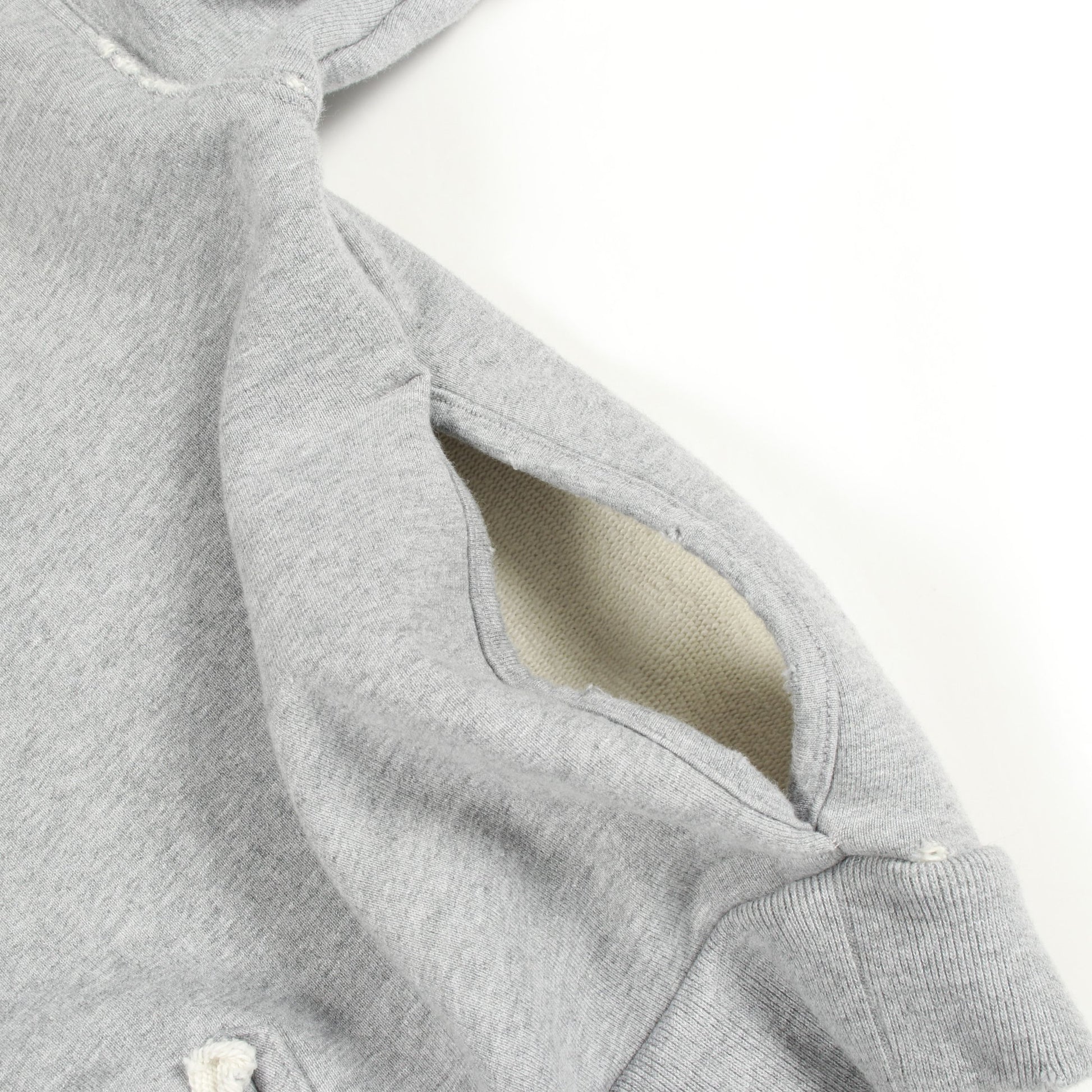 TAPE TYPE BBロゴ プルオーバーパーカー コットン グレー ダメージ加工 バレンシアガ トップス BALENCIAGA
