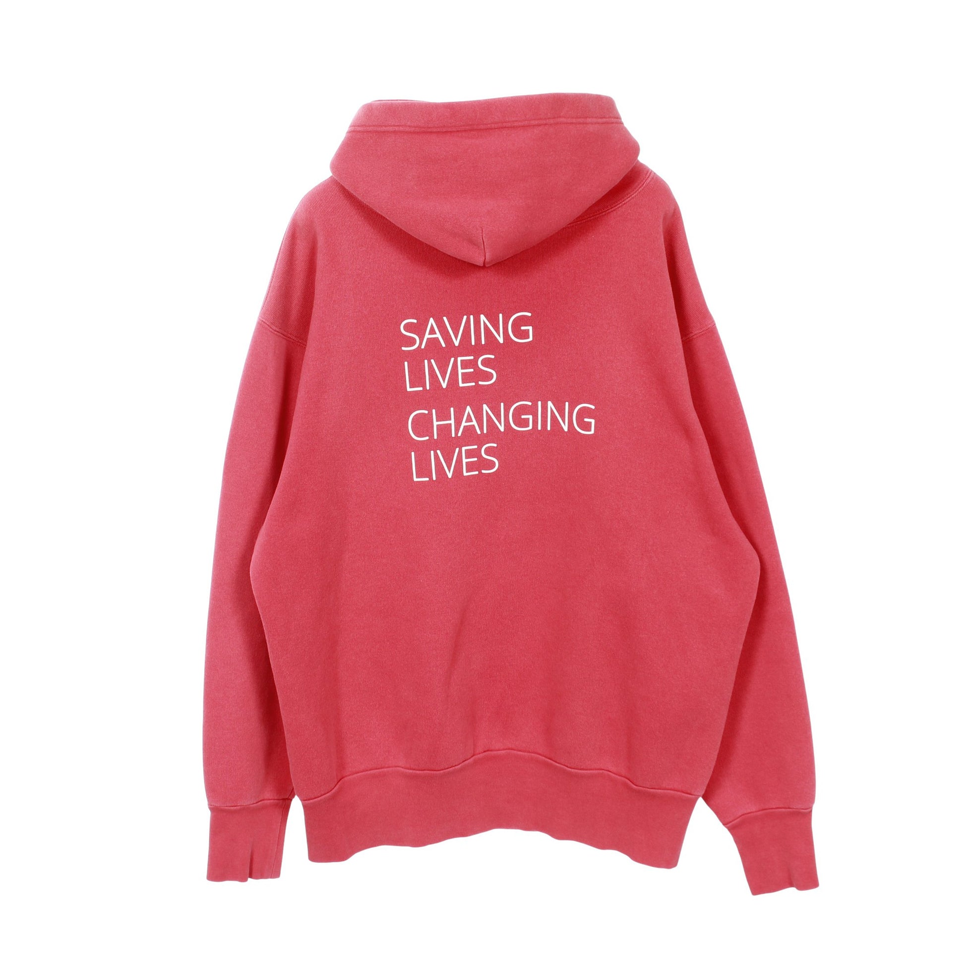 WFP ロゴプリント プルオーバーパーカー 長袖 プリント コットン レッド バレンシアガ トップス BALENCIAGA