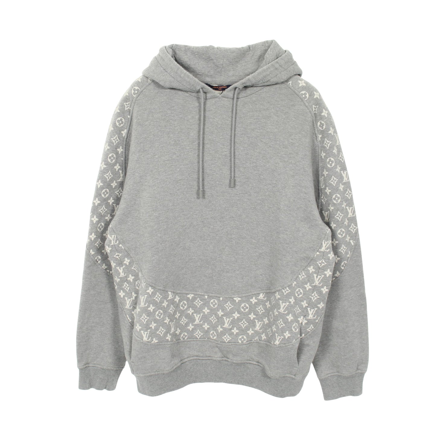 モノグラム サークルカットフーディ プルオーバーパーカー コットン グレー ルイヴィトン トップス LOUIS VUITTON