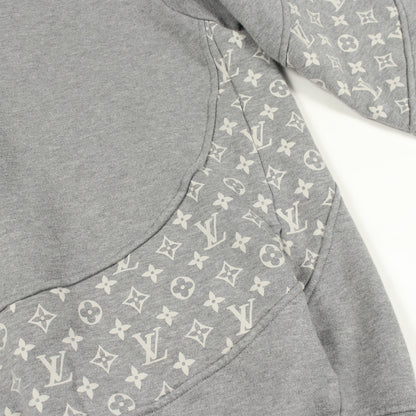 モノグラム サークルカットフーディ プルオーバーパーカー コットン グレー ルイヴィトン トップス LOUIS VUITTON