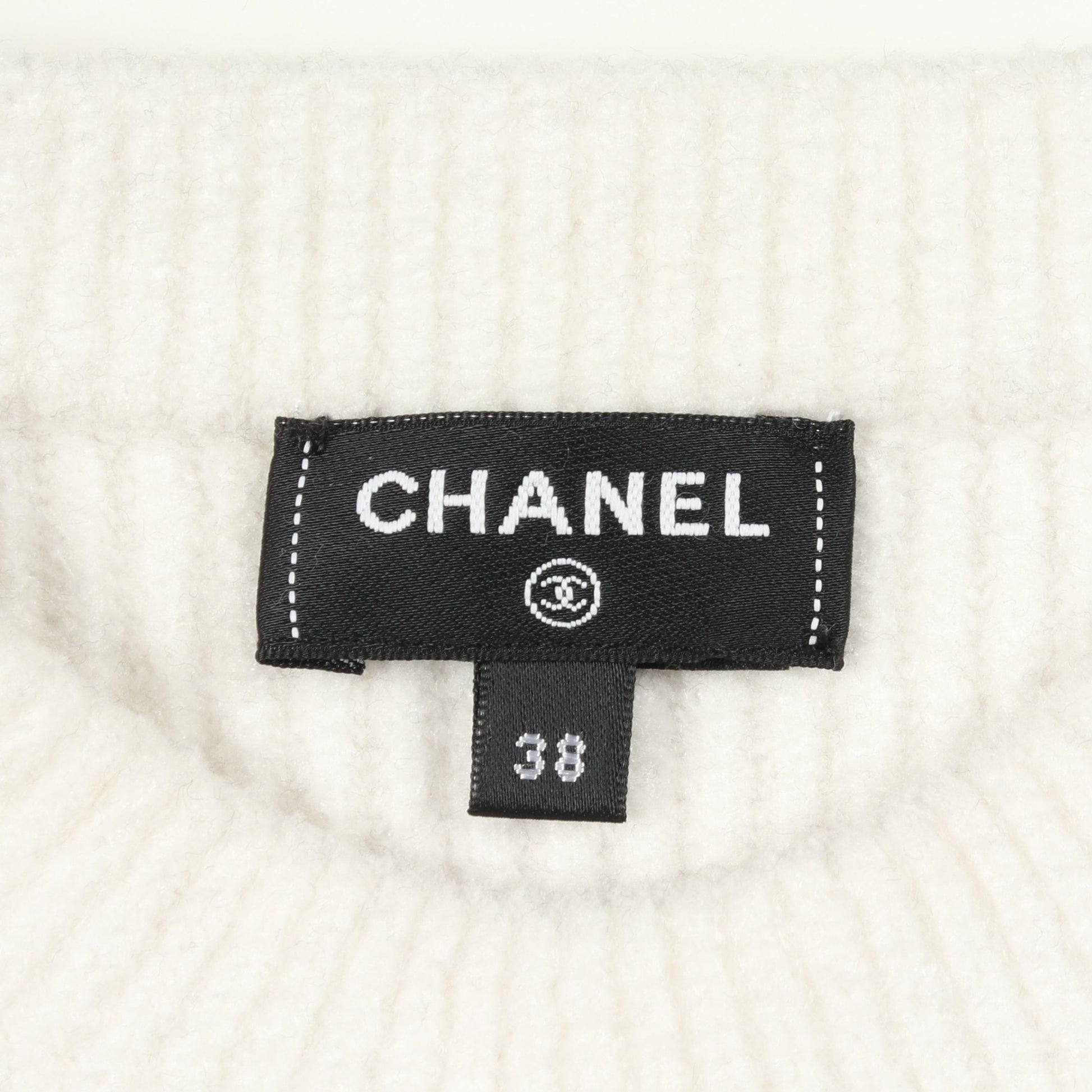 ココマーク ニット レーヨン コットン ホワイト ブラック ライトブルー シャネル トップス CHANEL