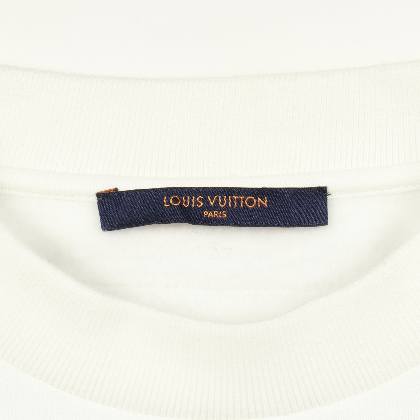 モノグラムフラワー エンブロイダリー スウェットシャツ クルーネック コットン ホワイト ブルー イエロー ルイヴィトン トップス LOUIS VUITTON