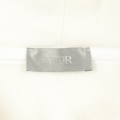 ロゴエンブロイダリー プルオーバーパーカー コットン オフホワイト 裏起毛 ディオール トップス DIOR