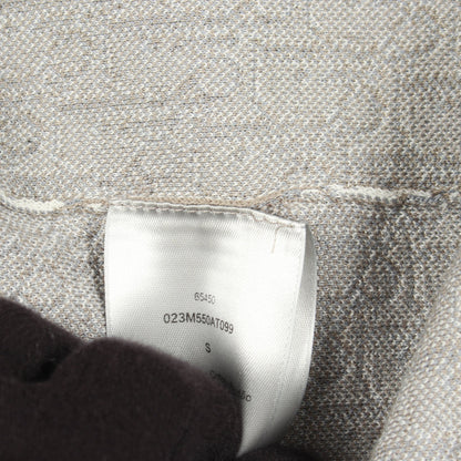 オブリーク ニット シャツ コットン ホワイト ブラウン ディオール トップス DIOR