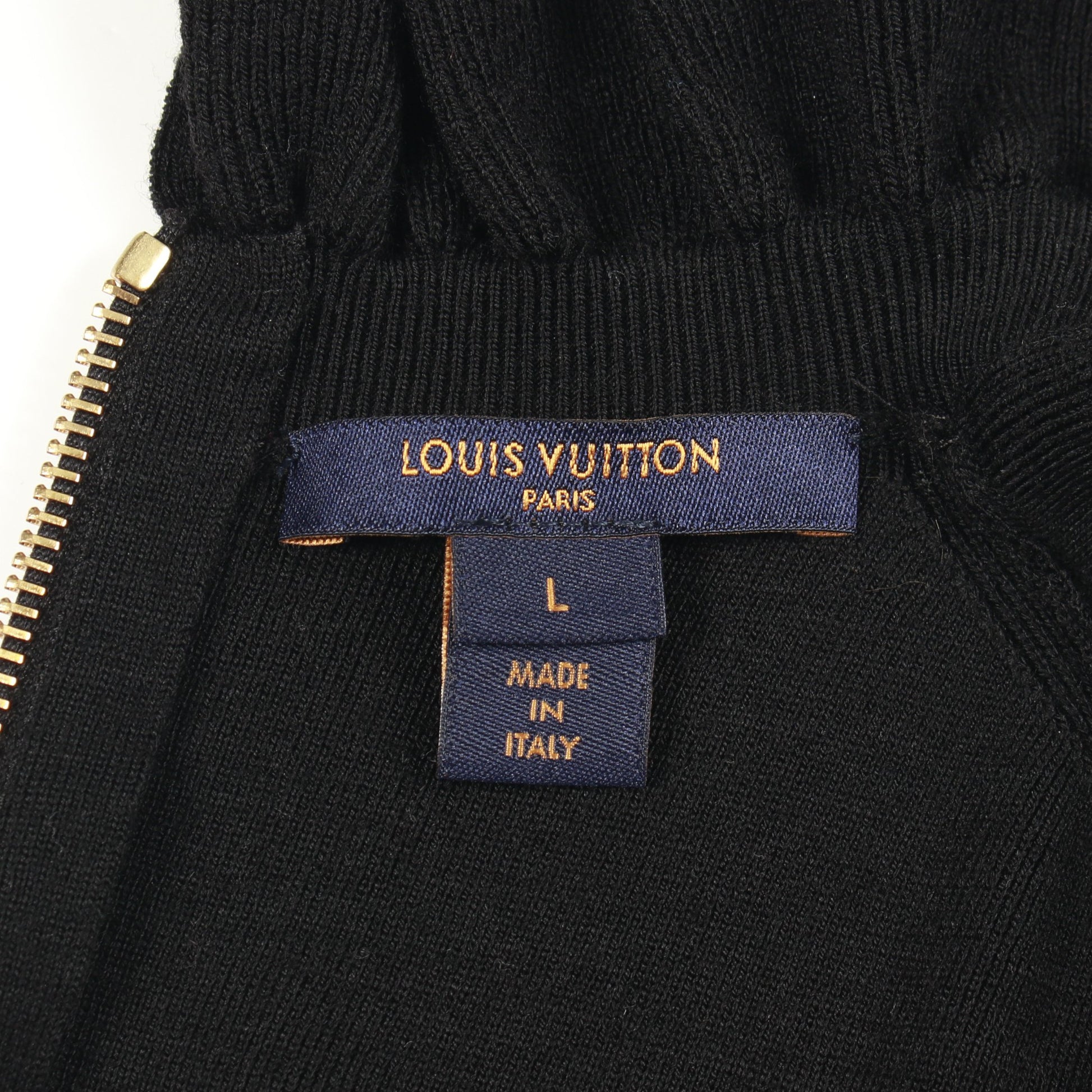 ロゴ プリーツ ニットワンピース ウール ブラック ルイヴィトン ワンピース LOUIS VUITTON