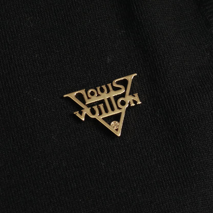 ロゴ プリーツ ニットワンピース ウール ブラック ルイヴィトン ワンピース LOUIS VUITTON
