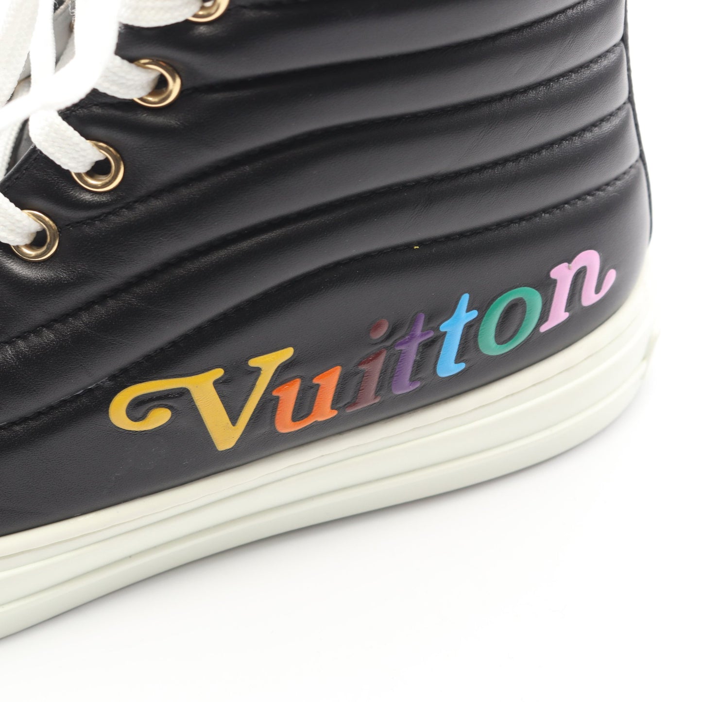 ステラーライン ハイカットスニーカー レザー ブラック ルイヴィトン シューズ LOUIS VUITTON