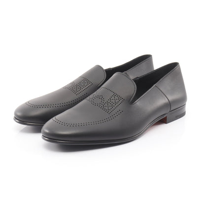エクリプス モカシン レザー ブラック エルメス シューズ HERMES