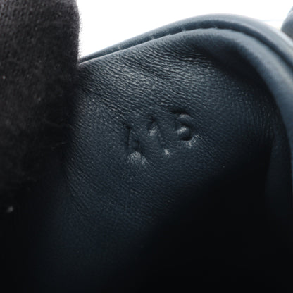 ハイカットスニーカー レザー キャンバス ネイビー エルメス シューズ HERMES
