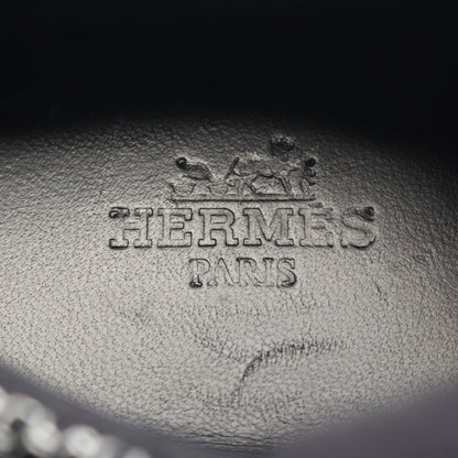 スターター ローカットスニーカー ファブリック レザー スエード ブラック グレーブラウン エルメス シューズ HERMES