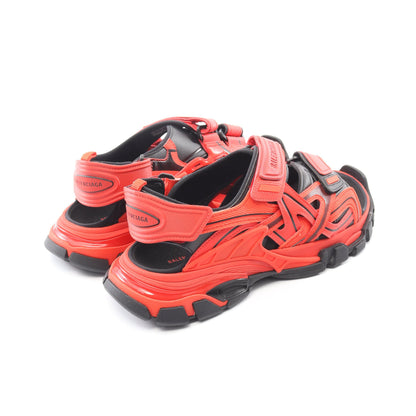 TRACK トラック サンダル ファブリック レザー レッド ブラック バレンシアガ シューズ BALENCIAGA