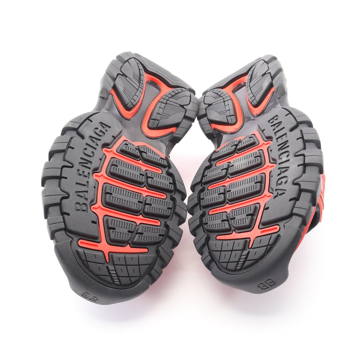 TRACK トラック サンダル ファブリック レザー レッド ブラック バレンシアガ シューズ BALENCIAGA