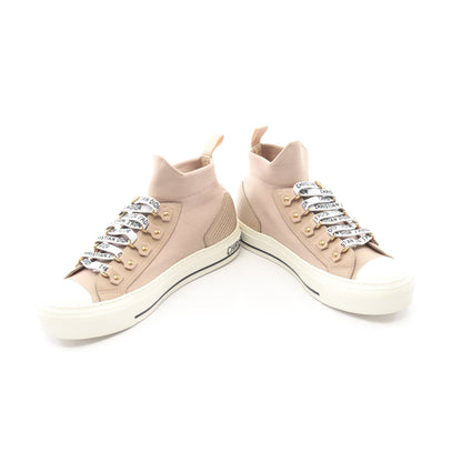 WALK'N'DIOR ハイカットスニーカー ニットファブリック ピンクベージュ クリスチャンディオール シューズ Christian Dior