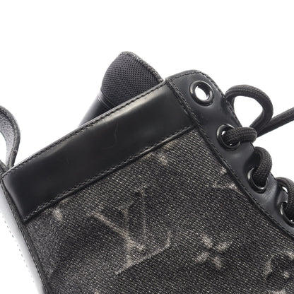 LVレンジャー アンクルブーツ モノグラム ブーツ レザー デニム ブラック ルイヴィトン シューズ LOUIS VUITTON