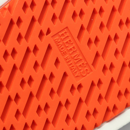 ブーメラン スニーカー レザー ホワイト ブラック エルメス シューズ HERMES