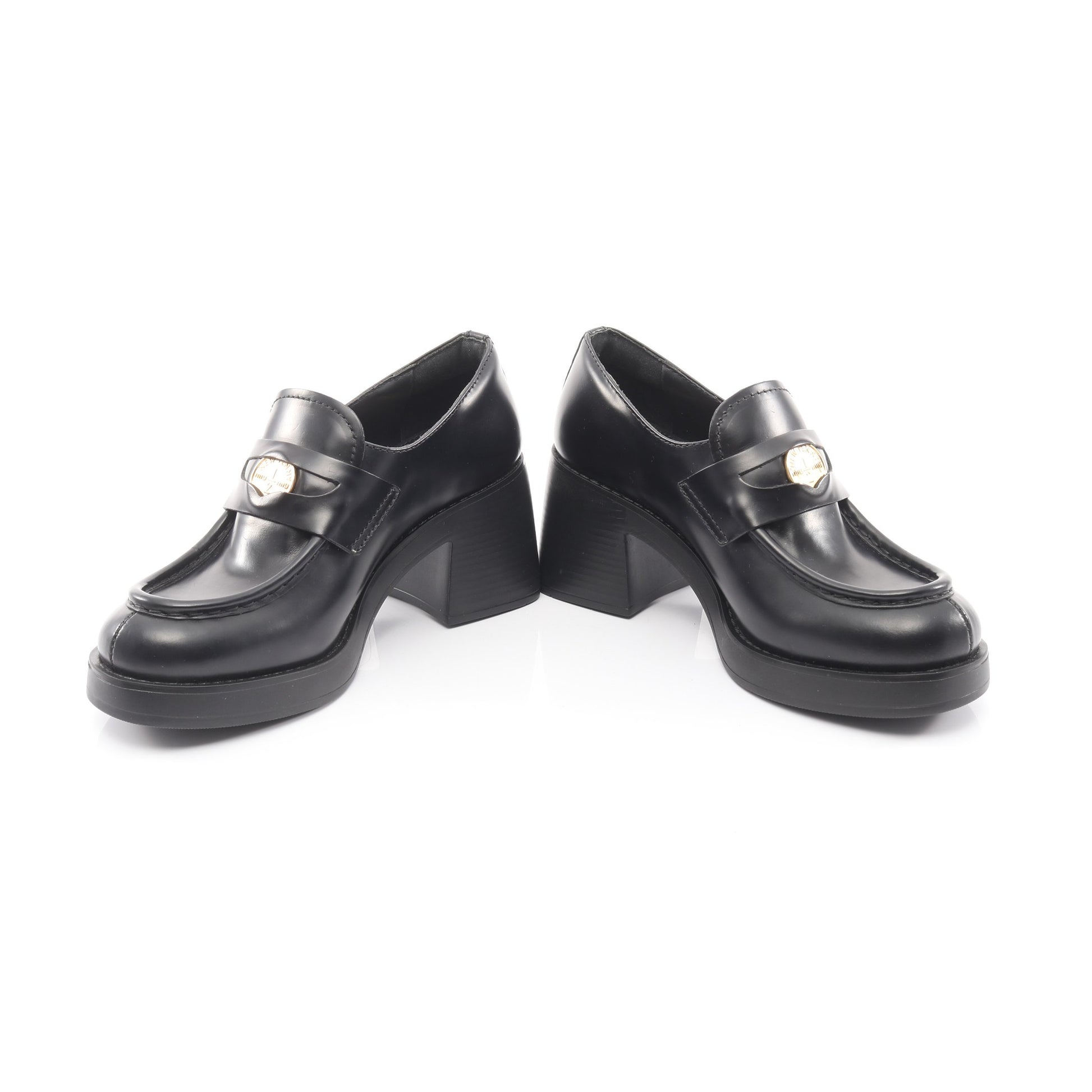 ローファー レザー ブラック ミュウミュウ シューズ miu miu