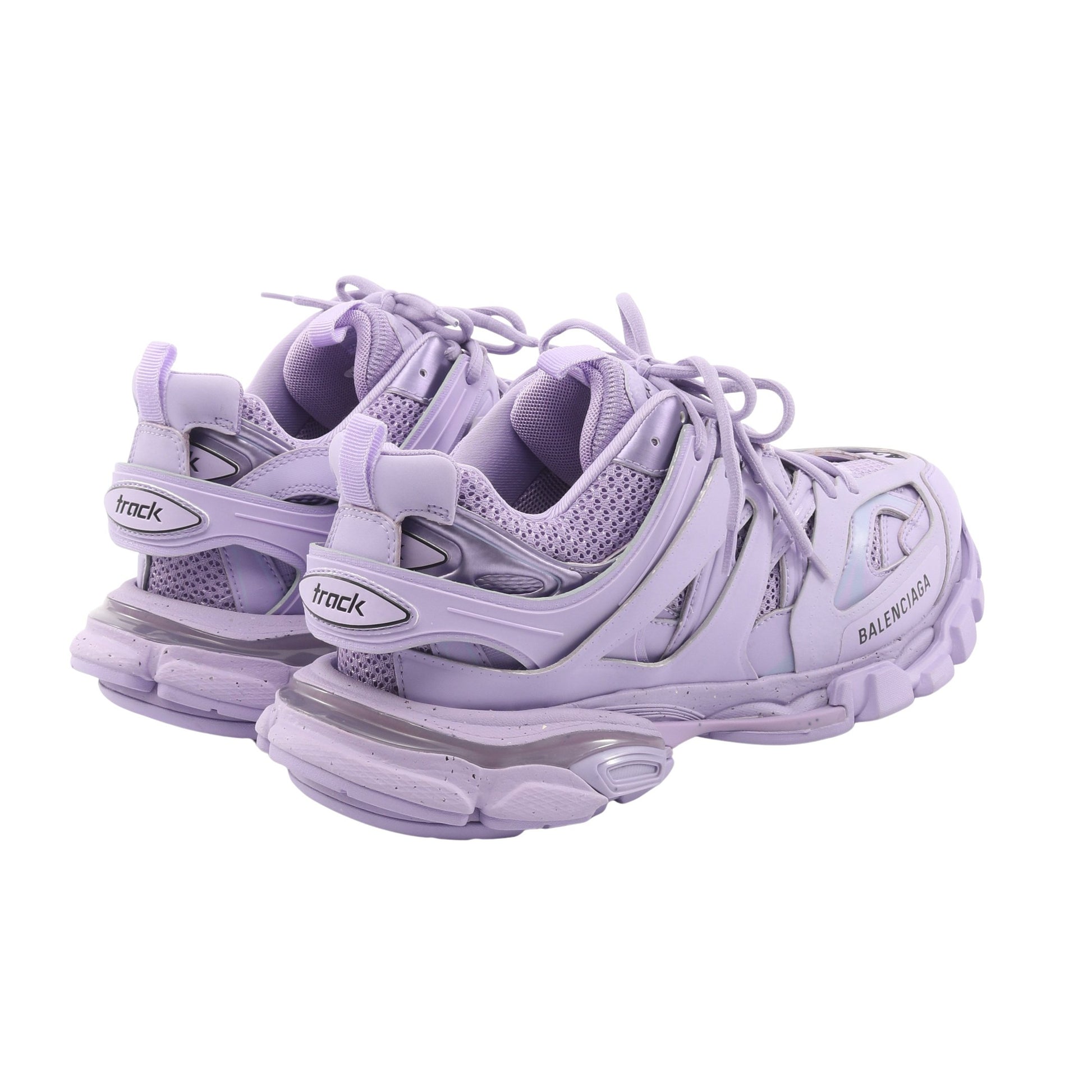トラック トレーナー ローカットスニーカー レザー ライトパープル バレンシアガ シューズ BALENCIAGA
