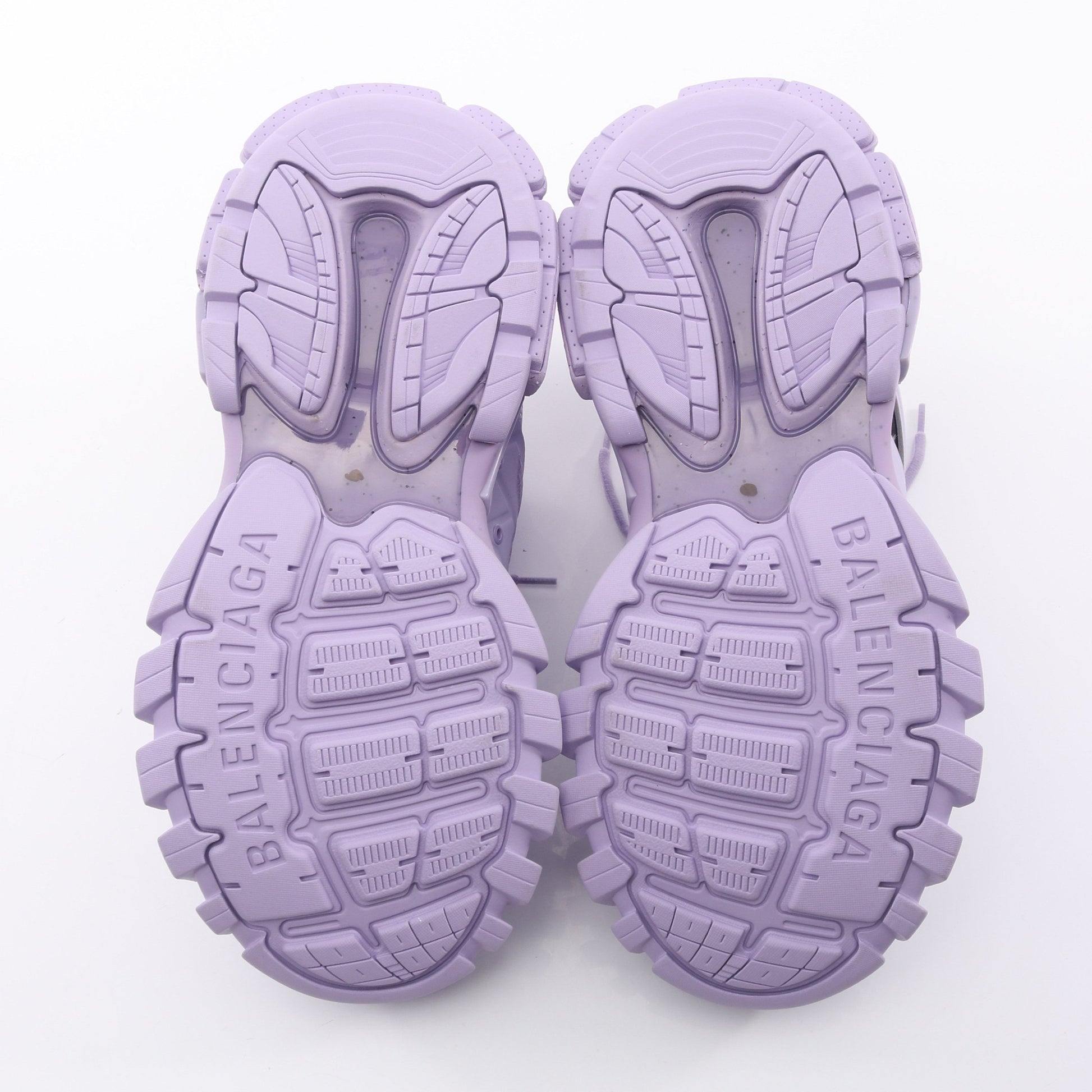トラック トレーナー ローカットスニーカー レザー ライトパープル バレンシアガ シューズ BALENCIAGA