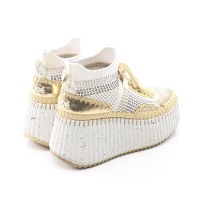 Nama スニーカー ファブリック ホワイト マルチカラー 厚底 クロエ シューズ Chloe