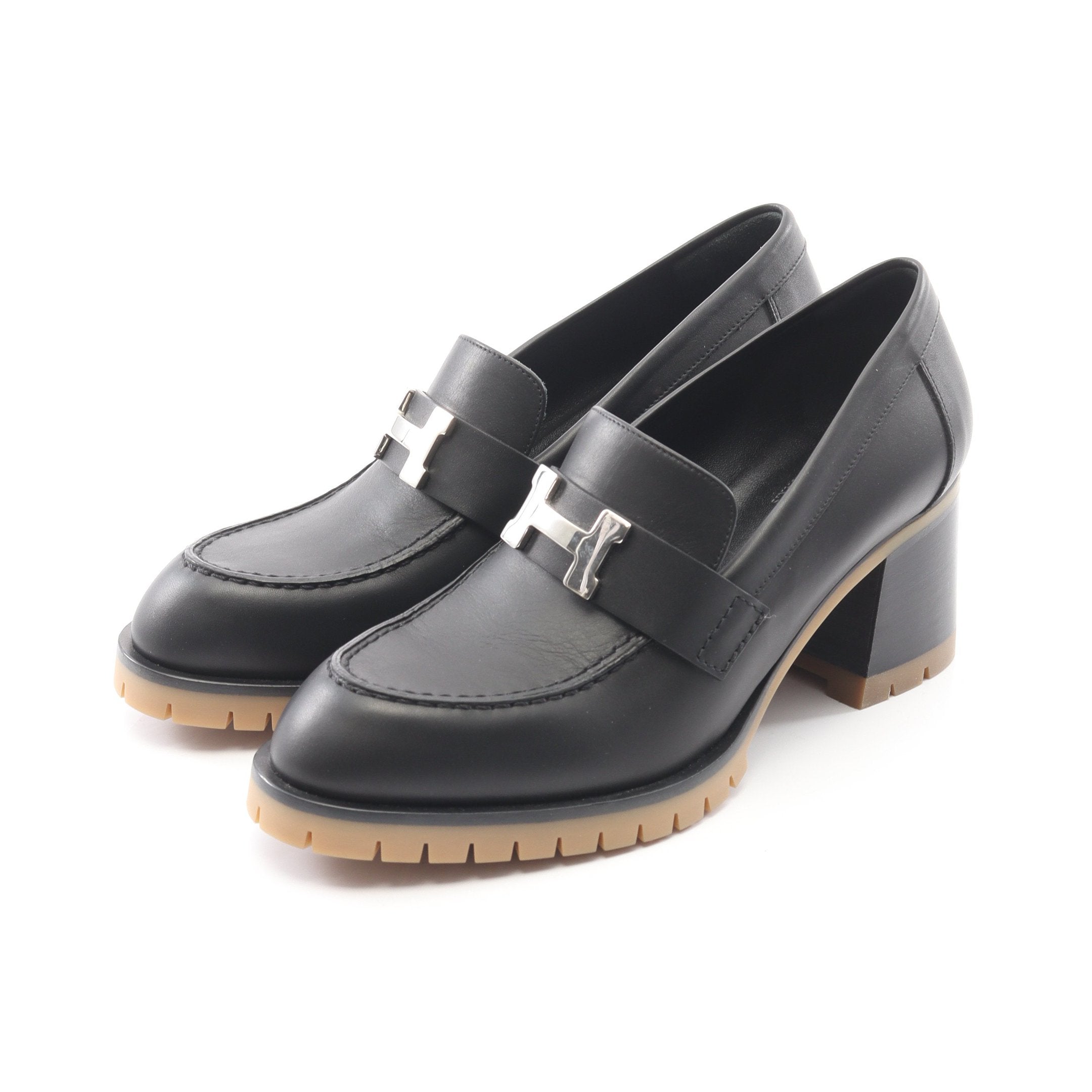 フォック60 パンプス レザー ブラック エルメス – RECLO