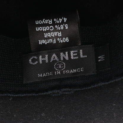 ココマーク 中折れ ハット ラビットフェルト ブラック ネイビー シャネル 財布・小物 CHANEL